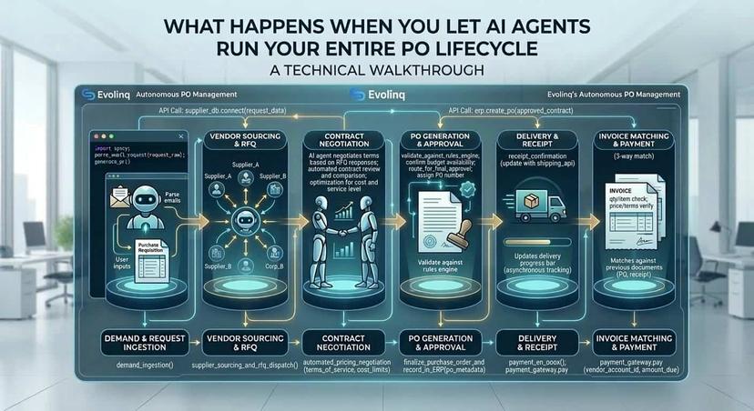 What Happens When You Let AI Agents Run Your Entire PO Lifecycle — A Technical Walkthrough
