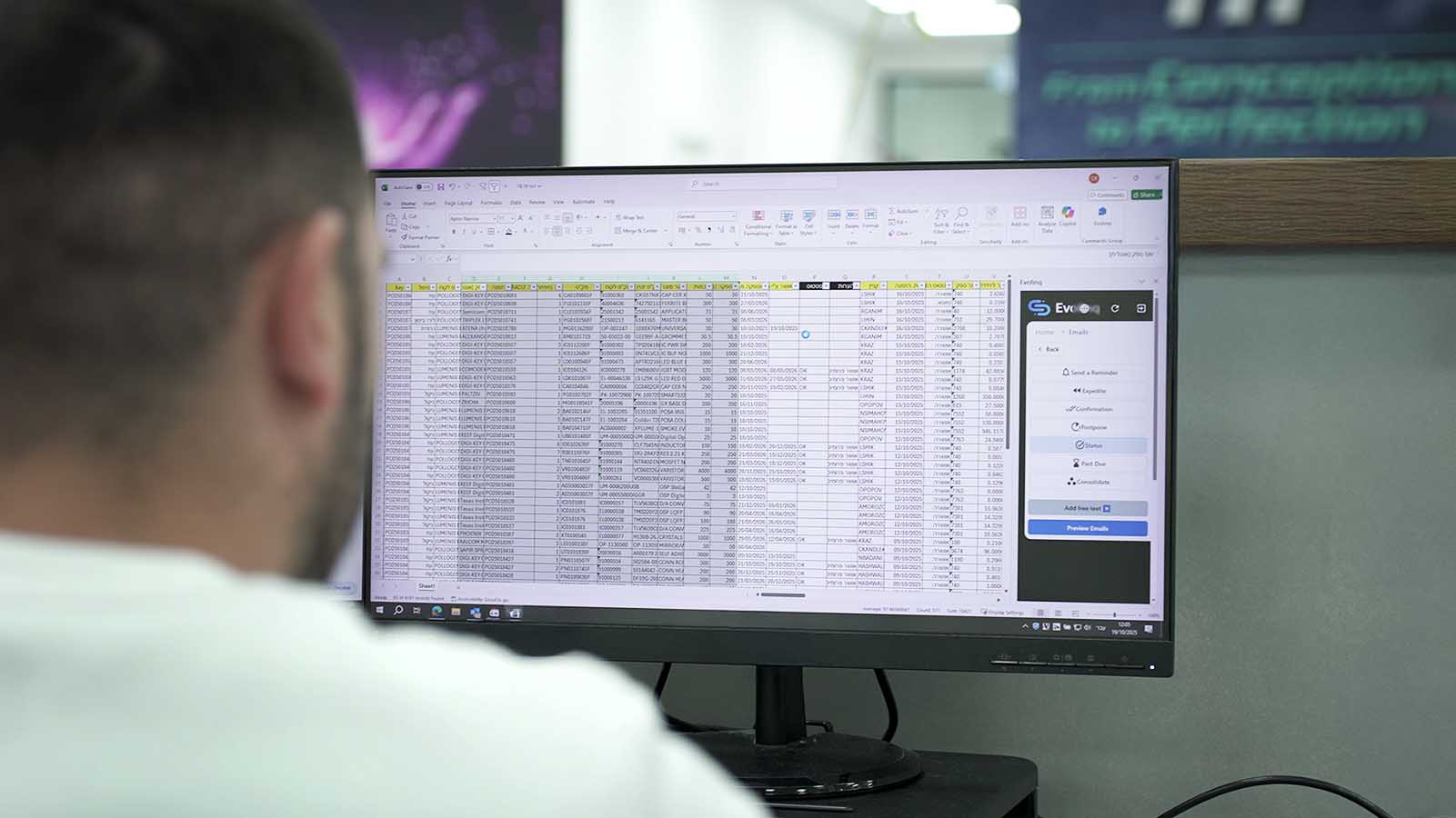 Electronic components and integrated circuits representing the complexity of managing 15,000+ unique SKUs across RH Electronics' global supplier network